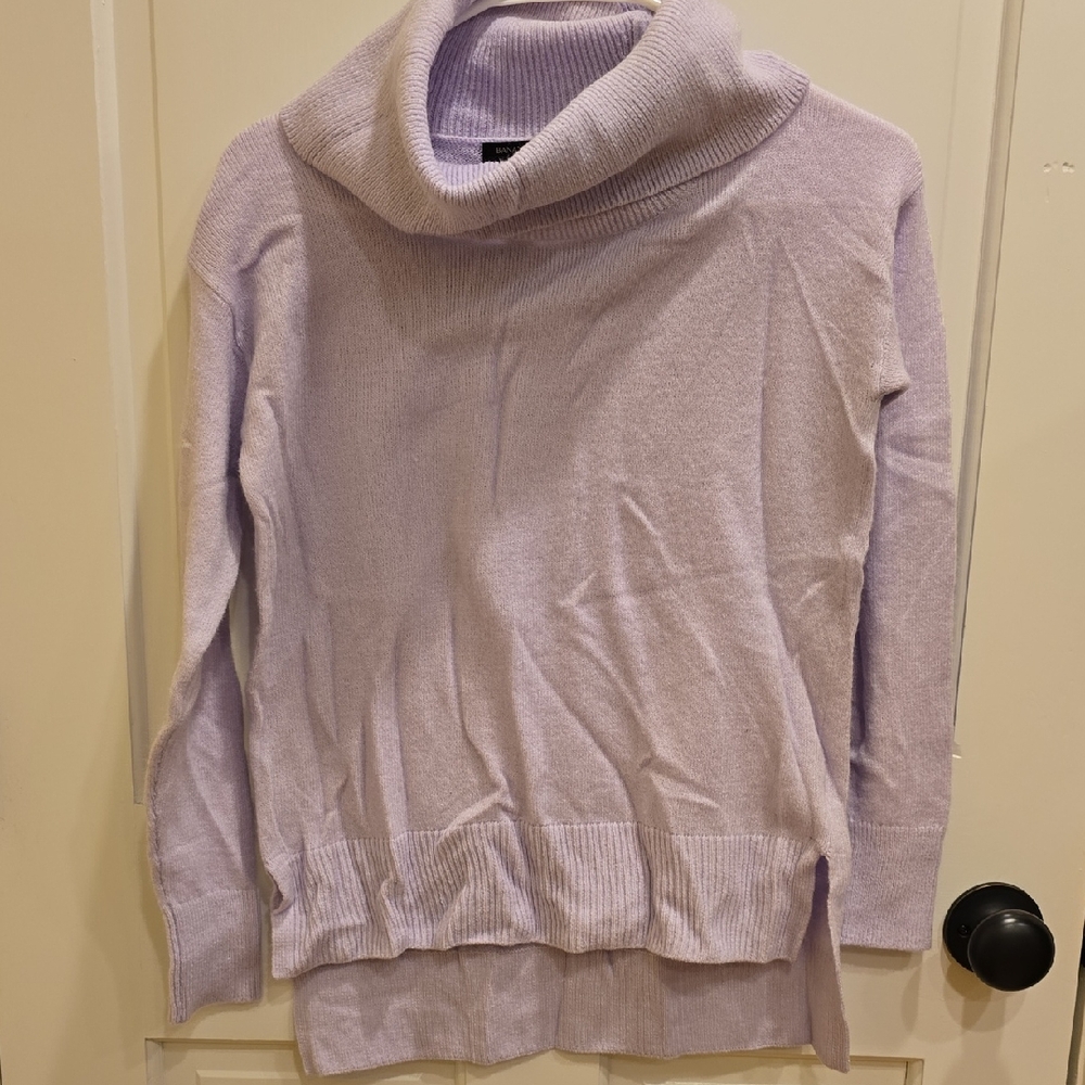 Banana Republic Light Purple Cowl Neck Sweater